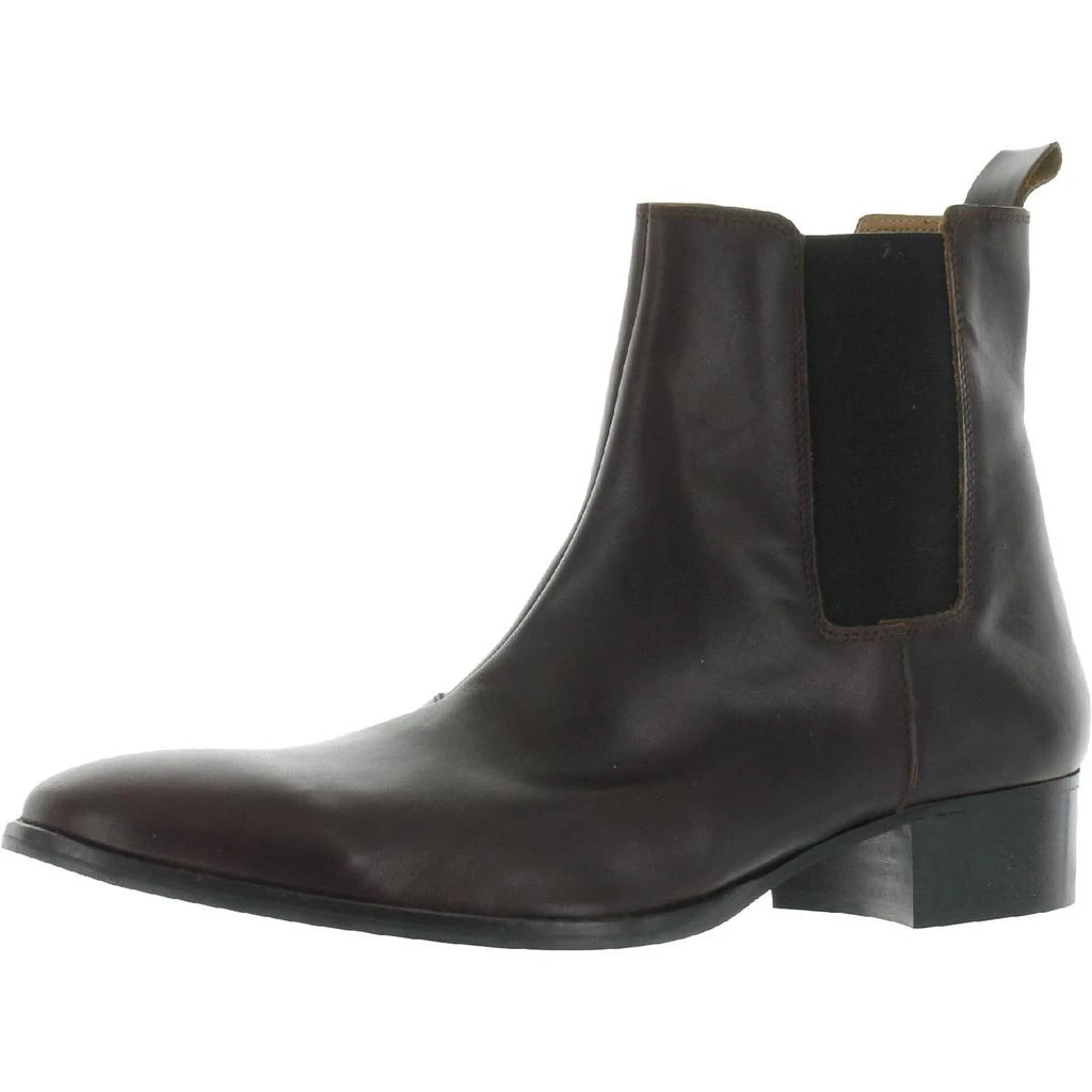 商品Steve Madden|Steve Madden Mens Leather Slip On Chelsea Boots,价格¥349,第1张图片