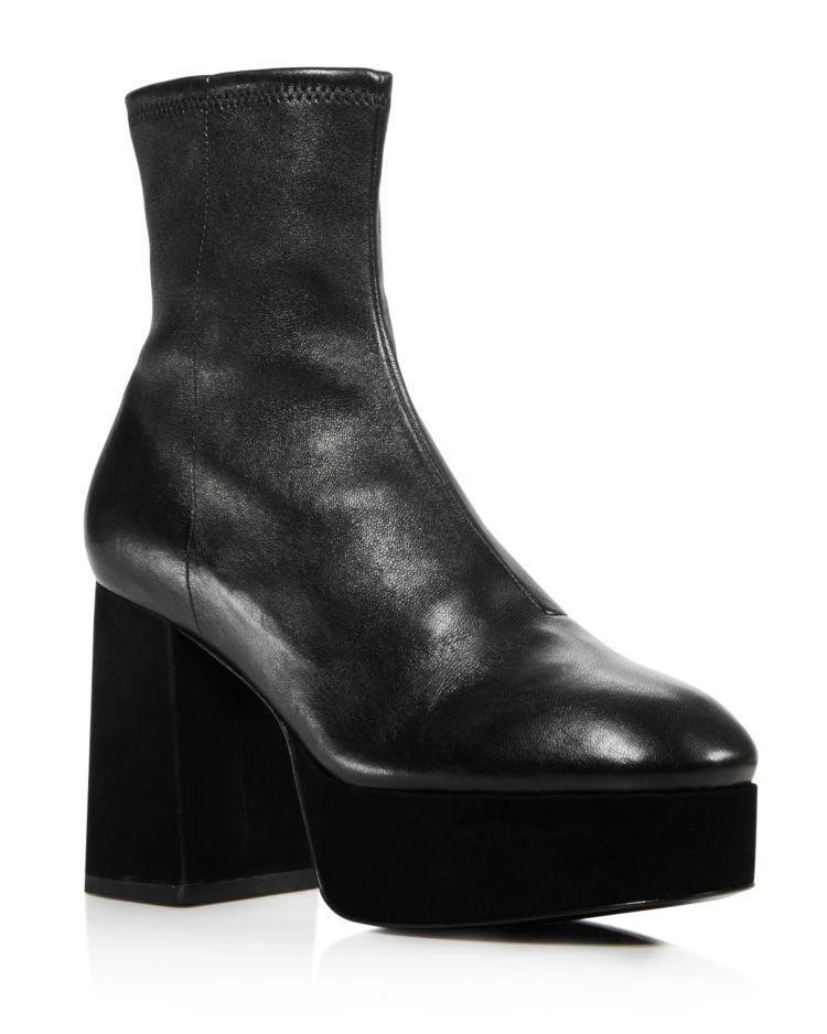 商品Opening Ceremony|Carmen Stretch Leather Platform Booties,价格¥2020,第1张图片