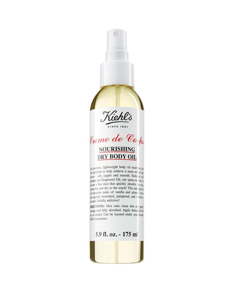 商品Kiehl's|Creme de Corps Nourishing Dry Body Oil 5.9 oz.,价格¥335,第1张图片详细描述