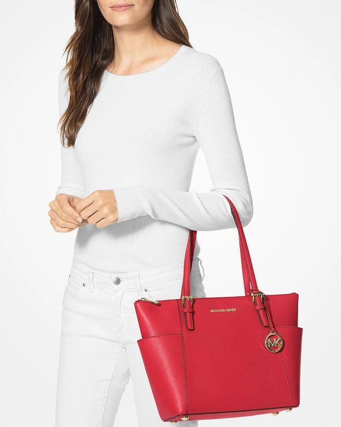 商品Michael Kors| MICHAEL Michael Kors Jet Set East/West Saffiano Leather Tote ,价格¥883,第2张图片详细描述