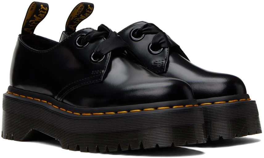 商品Dr. Martens|Black Holly Platform Derbys,价格¥672,第4张图片详细描述