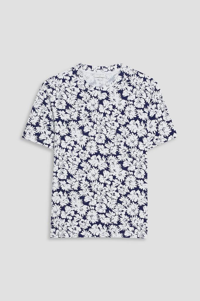 商品Sandro|Floral-print cotton-jersey T-shirt,价格¥277,第1张图片