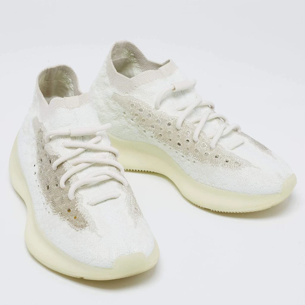 商品[二手商品] YEEZY|Yeezy x Adidas Tri-Color Knit Fabric Boost 380 Calcite Glow Sneakers Size 39 1/3,价格¥2328,第4张图片详细描述