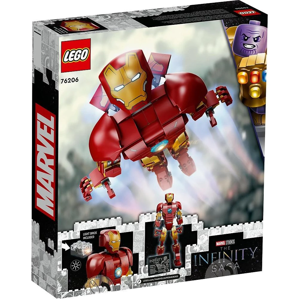 商品LEGO|Marvel Iron Man Figure Building Kit, Realistic Model for Play and Display, 381 Pieces,价格¥305,第5张图片详细描述