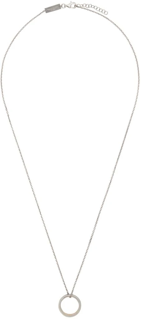 商品MAISON MARGIELA|Silver Engraved Necklace,价格¥3056,第1张图片