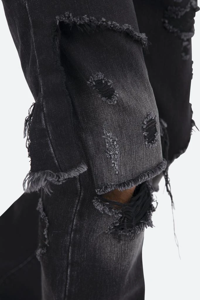 D264 Layered Straight Denim - Black/Black 商品