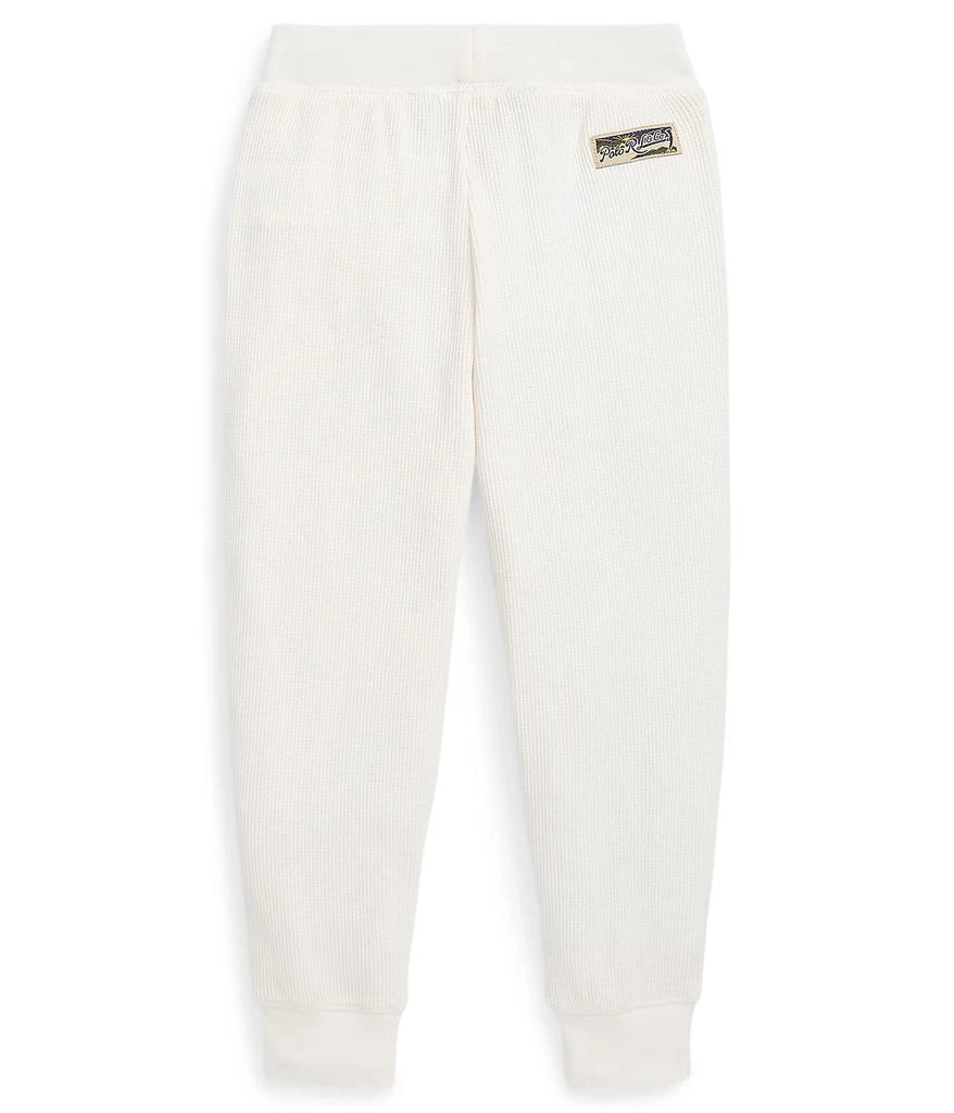 商品Ralph Lauren|Waffle-Knit Cotton-Blend Jogger Pants (Little Kids),价格¥148,第2张图片详细描述