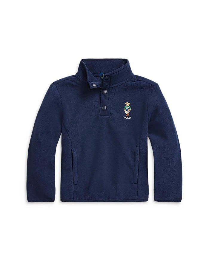 商品Ralph Lauren|Boys' Polo Bear Fleece Pullover - Little Kid,价格¥423,第2张图片详细描述