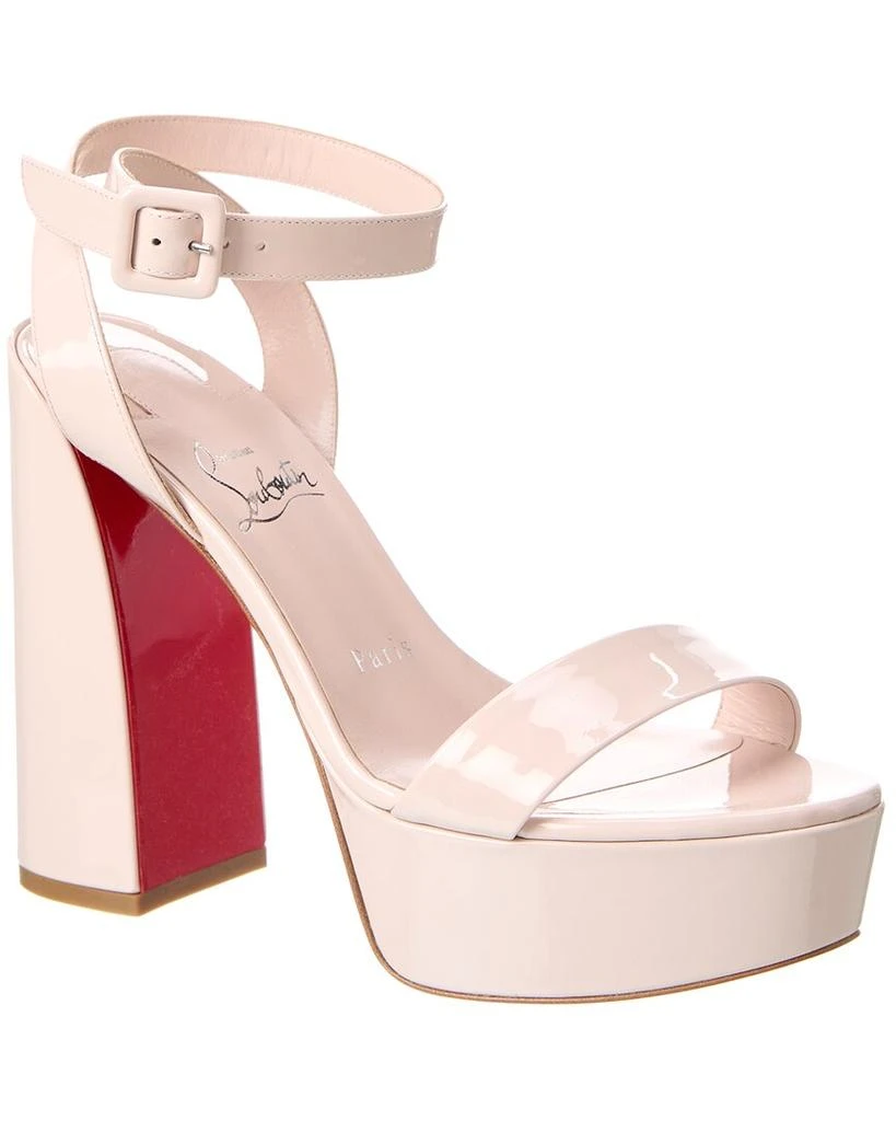 商品Christian Louboutin|Christian Louboutin Movida Sabina 130 Patent Platform Sandal,价格¥6515,第1张图片