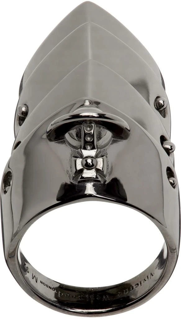 商品Vivienne Westwood|Gunmetal Armour Ring,价格¥2027,第1张图片