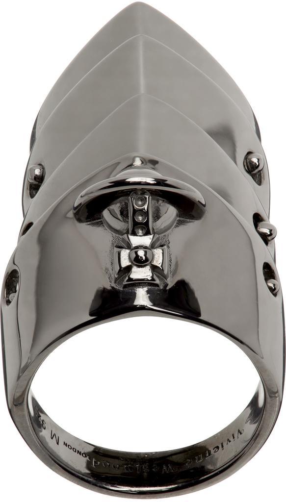 商品Vivienne Westwood|Gunmetal Armour Ring,价格¥2148,第1张图片