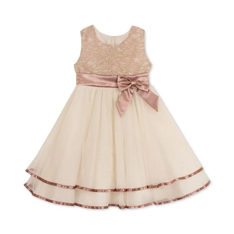 商品Rare Editions|Lace-Bodice Fit & Flare Party Dress, Little Girls,价格¥286,第1张图片