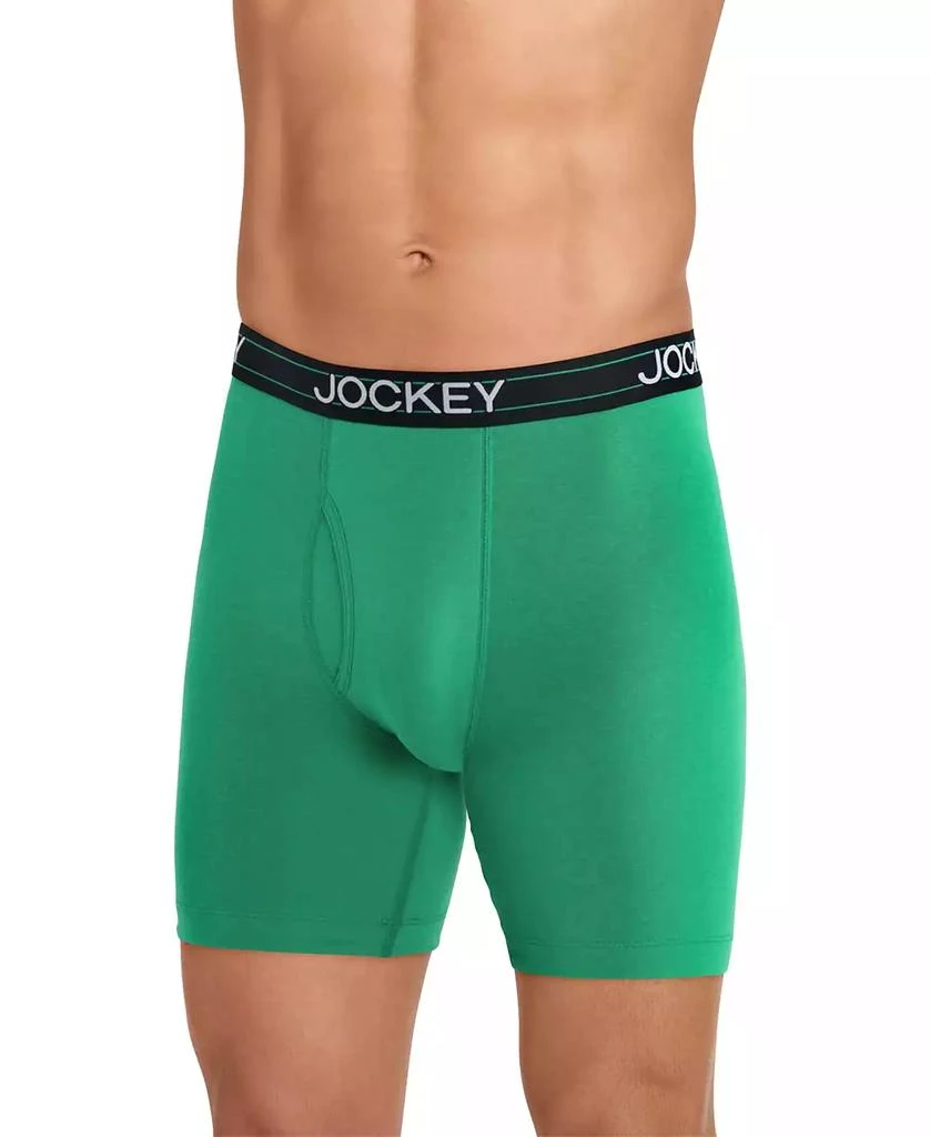 商品Jockey|Men's Lightweight Cotton Blend 7" Long Leg Boxer Briefs, Pack of 4,价格¥179,第4张图片详细描述