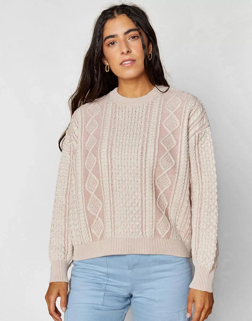 商品Madewell|Back Beat Co. Organic Cotton Fisherman Sweater,价格¥784,第1张图片