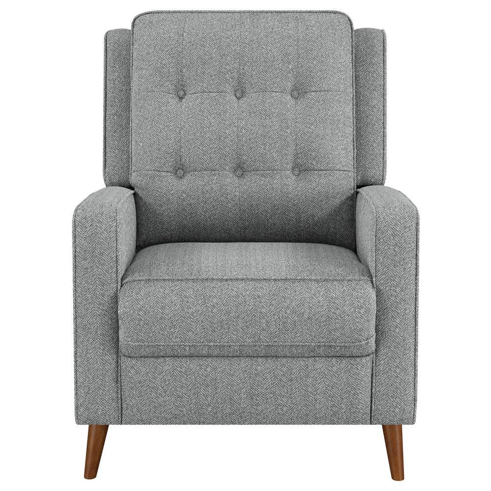 商品Coaster Co. of America|Davidson Upholstered Tufted Push Back Recliner Grey,价格¥4968,第5张图片详细描述