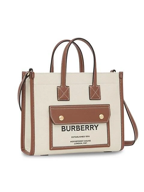 商品Burberry|Mini Horseferry Canvas Tote,价格¥9368,第4张图片详细描述