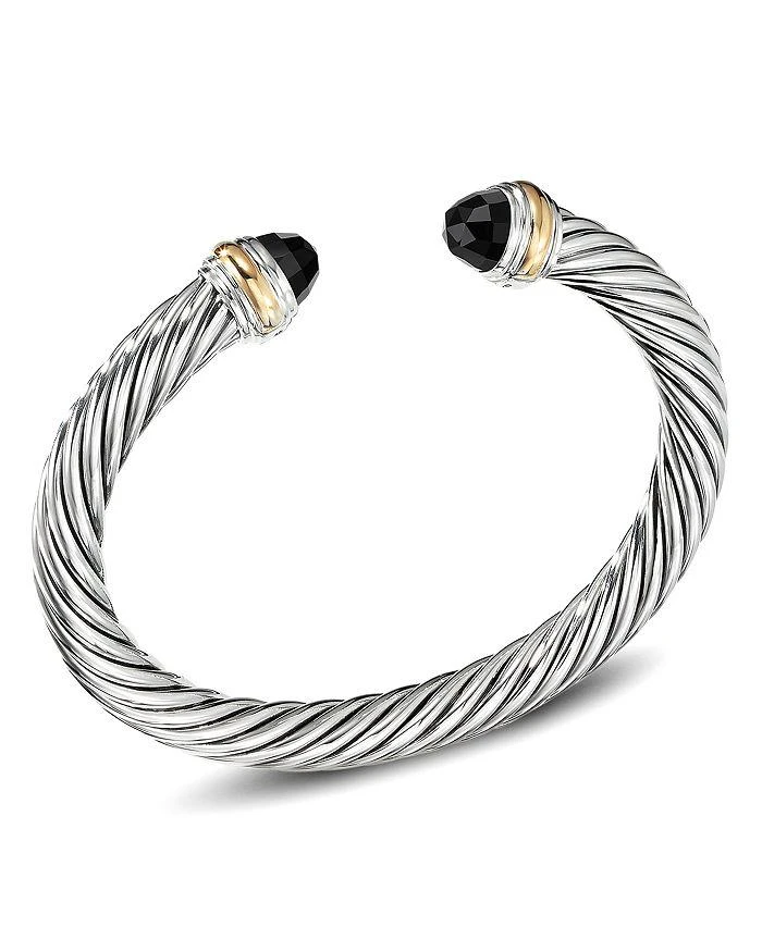 商品David Yurman|Cable Classics Bracelet with Black Onyx and Gold,价格¥6051,第5张图片详细描述