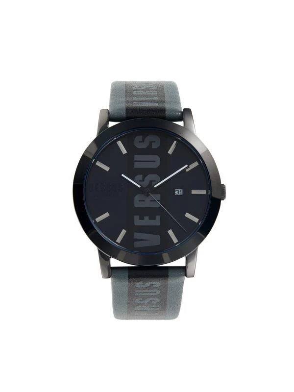 商品Versus Versace|Stainless Steel & Leather Strap Watch,价格¥433,第1张图片