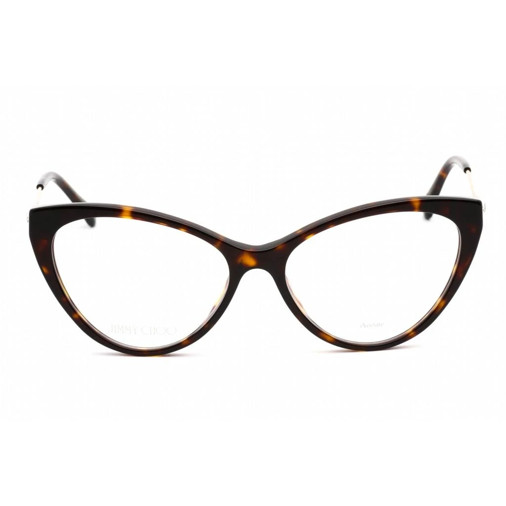 商品Jimmy Choo|Jimmy Choo Women's Eyeglasses - Full Rim Havana Acetate/Metal Frame | JC359 0086 00,价格¥646,第2张图片详细描述