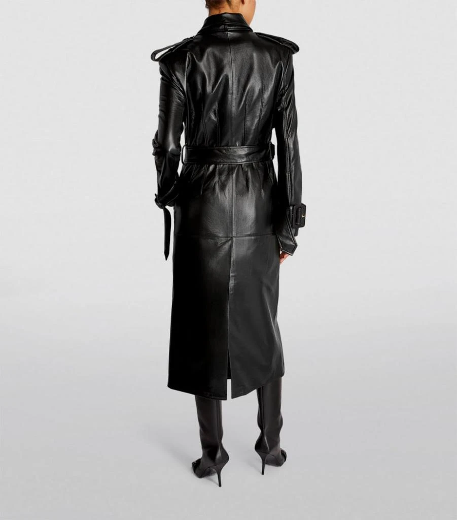 商品MATÉRIEL|Faux Leather Trench Coat,价格¥5815,第4张图片详细描述