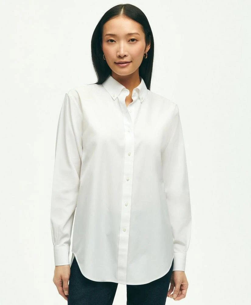 商品Brooks Brothers|Relaxed Fit Stretch Supima® Cotton Non-Iron Dress Shirt,价格¥910,第1张图片