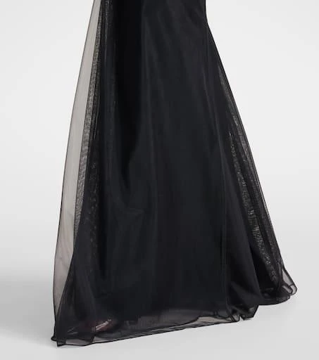 商品Victoria Beckham|Bella缩褶露背欧根纱长礼服,�价格¥11359,第5张图片详细描述