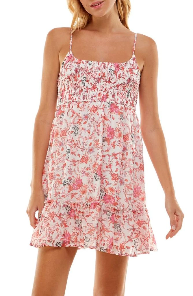 商品ROW A|Floral Print Smocked Dress,价格¥230,第3张图片详细描述