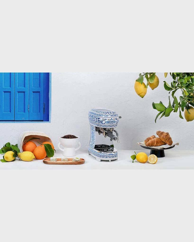 商品Smeg|x Dolce&Gabbana Blu Mediterraneo Manual Espresso Machine,价格¥12250,第4张图片详细描述