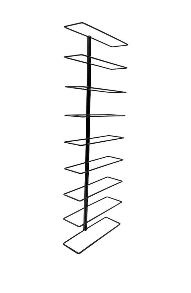 商品SORBUS|Black 9 Bottle Wall Mount Wine Rack,价格¥287,第2张图片详细描述