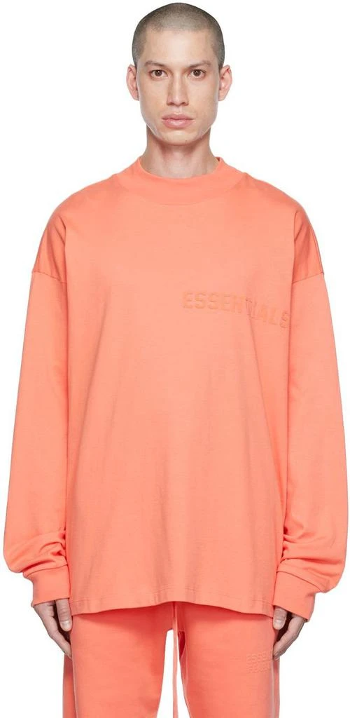 商品Essentials|Pink Cotton Long Sleeve T-Shirt,价格¥229,第1张图片