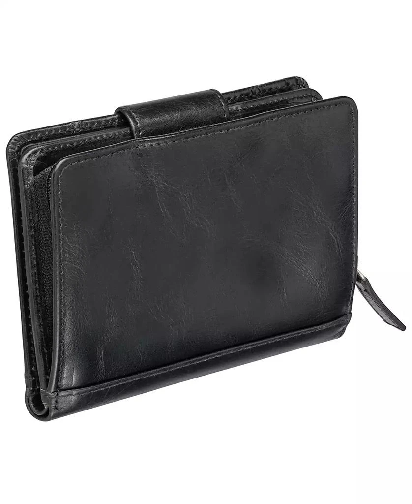 商品Mancini Leather Goods|Men's Casablanca Collection Medium Clutch Wallet,价格¥395,第3张图片详细描述