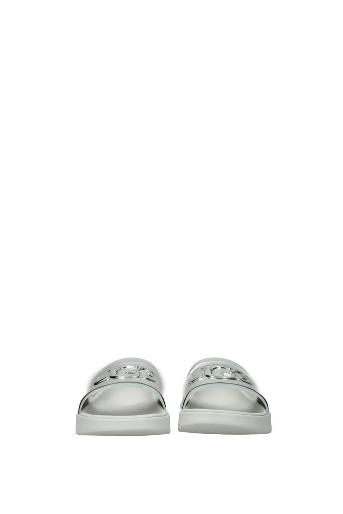Slippers and clogs hilama slide Eco Leather Silver商品第3张图片规格展示