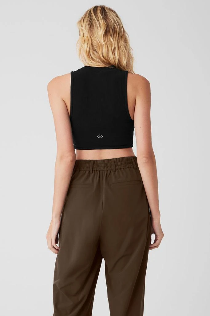 商品Alo|Wellness Rib Flaunt Tank - Black,价格¥499,第2张图片详细描述