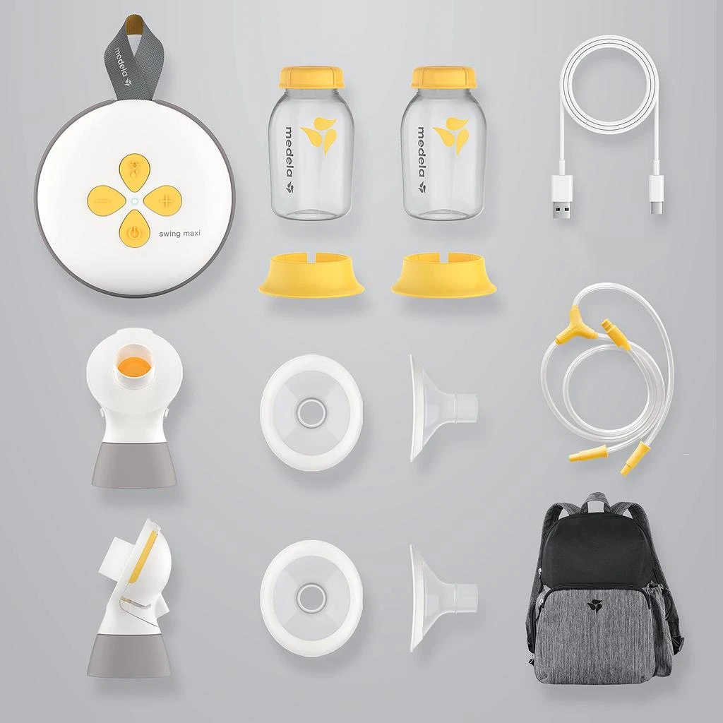 Medela Breast Pump | Swing Maxi Double Electric | Portable Breast Pump | USB-C Rechargeable | Bluetooth | Closed System | with Carry Bag 商品