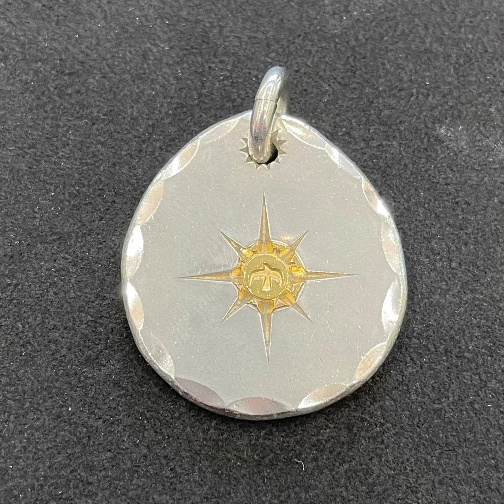 商品Native Feather|Goros Metal Pendant-Silver And Gold,价格¥3660,第1张图片
