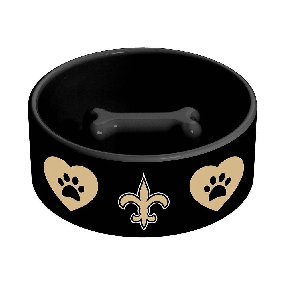 商品Memory Company|New Orleans Saints Team Color Pet Bowl with Bone,价格¥186,第1张图片