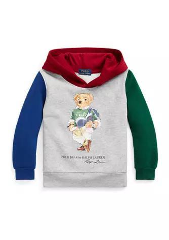 商品Ralph Lauren|Boys 4-7 Polo Bear Color Blocked Fleece Hoodie,价格¥361,第1张图片