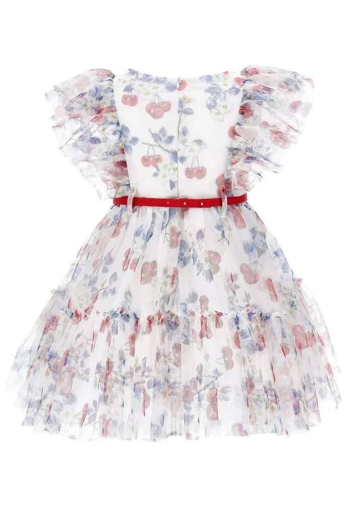 商品MONNALISA|Monnalisa Crewneck Tiered Belted Dress,价格¥1378,第2张图片详细描述
