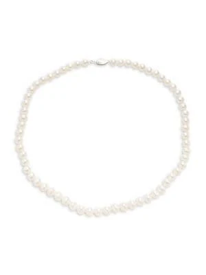 商品BELPEARL|Sterling Silver & 6-7MM Cultured Freshwater Pearl Necklace,价格¥216,第1张图片