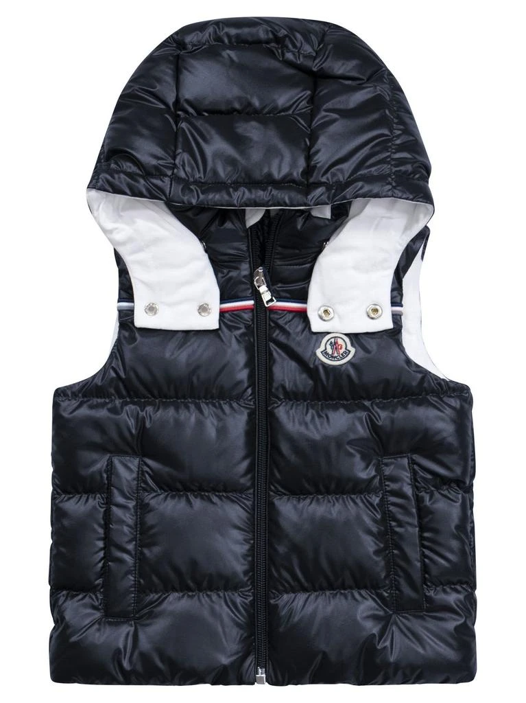 商品Moncler|Moncler Enfant Logo Patch Zip-Up Padded Gilet,价格¥2138,第1张图片