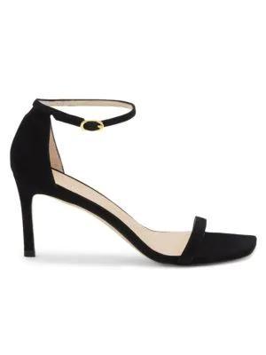 商品Stuart Weitzman|Amelina Suede Ankle-Strap Sandals,价格¥1619,第1张图片