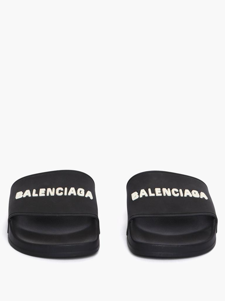 商品Balenciaga|3D-logo rubber slides,价格¥2584,第6张图片详细描述