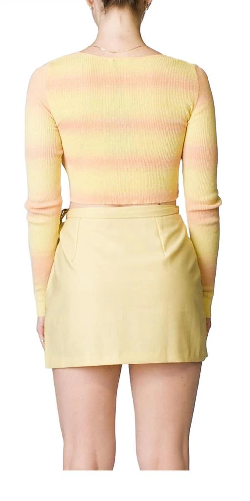 商品Paloma Wool|Sauce Cropped Top In Yellow,价格¥532,第3张图片详细描述