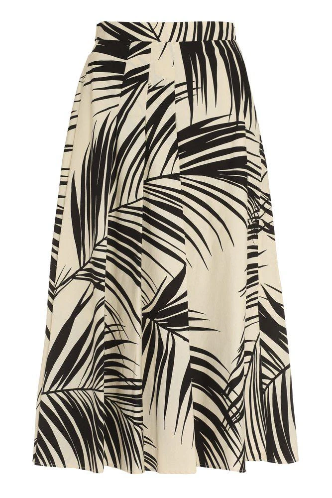商品Max Mara|Max Mara Studio Fern-Printed Poplin Midi Skirt,价格¥1203,第1张图片