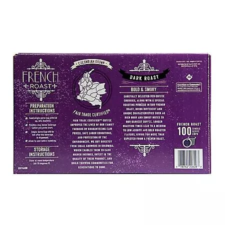 商品Member's Mark|Member's Mark Dark Roast Coffee Pods, French, 100 ct.,价格¥245,第3张图片详细描述