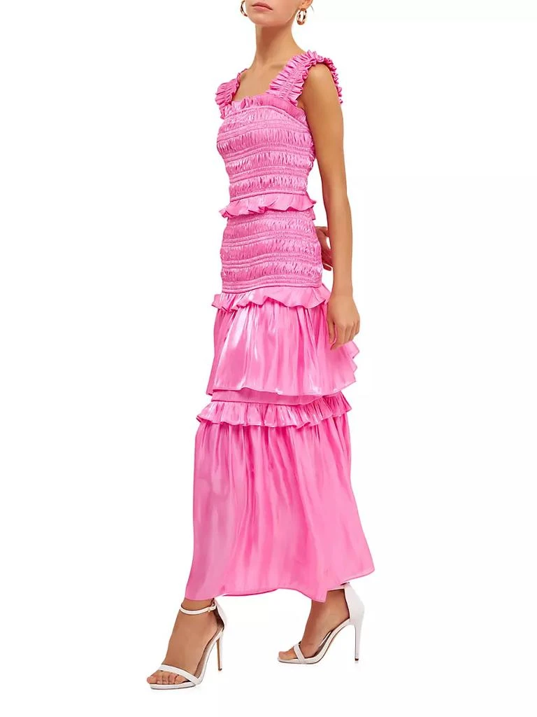 商品Endless Rose|Sheen Smocked Maxi Dress,价格¥1284,第2张图片详细描述