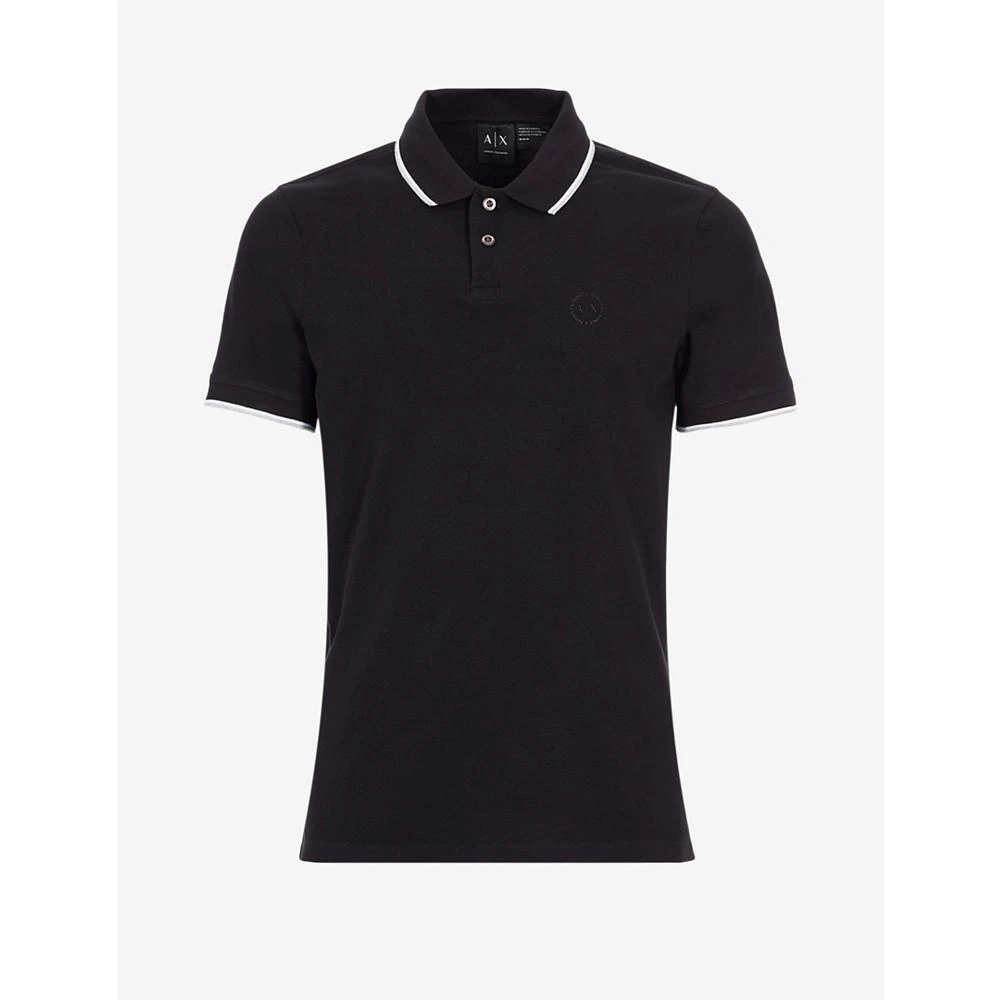 商品Armani Exchange|Men's Contrast Tipped Polo Shirt,价格¥451,第5张图片详细描述