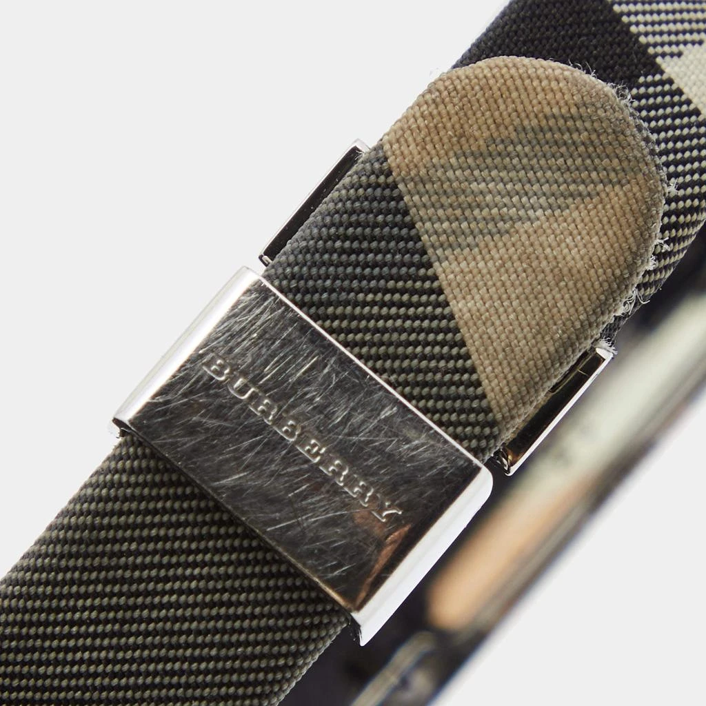商品[二手商品] Burberry|Burberry Black Stainless Steel Canvas Heritage Nova Check BU1080 Women's Wristwatch 20 mm,价格¥1154,第4张图片详细描述