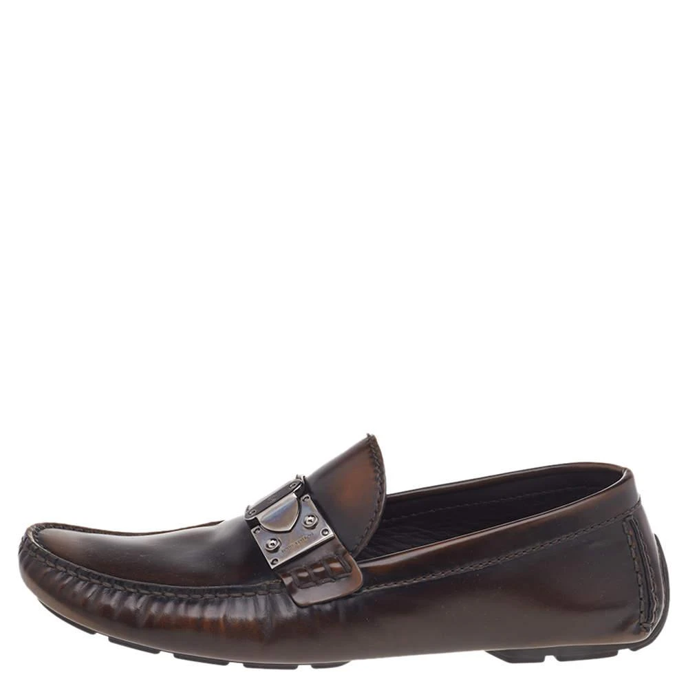 商品[二手商品] Louis Vuitton|Louis Vuitton Two Tone Leather Lombok Slip On Loafers Size 41.5,价格¥1014,第2张图片详细描述