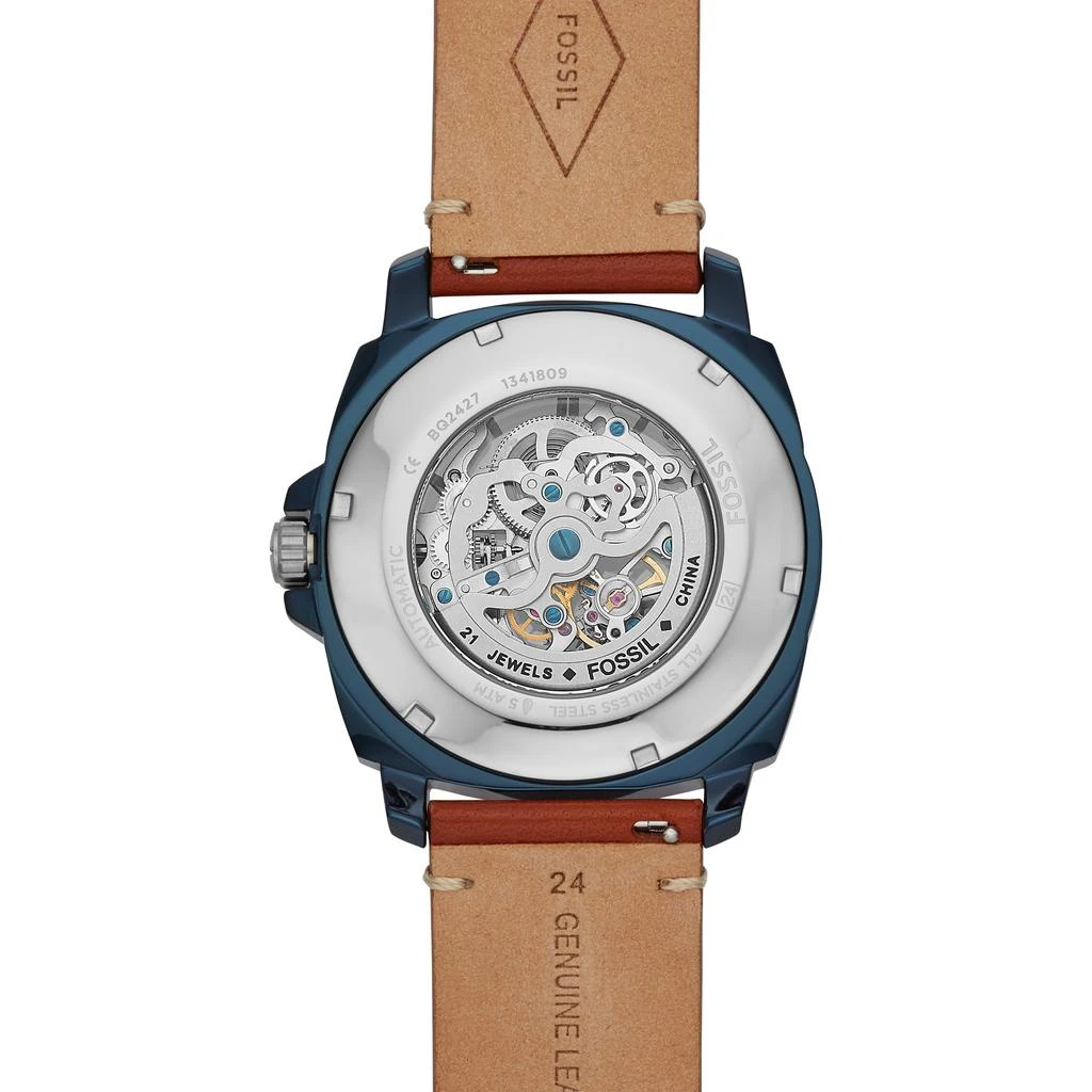 商品Fossil|Fossil Men's Privateer Sport Automatic, Blue-Tone Stainless Steel Watch,价格¥627,第3张图片详细描述
